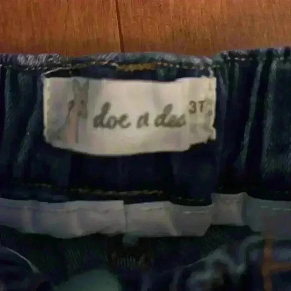 Doe a Dear Star and Rhinestone Denim Shorts - Picture 2 of 4